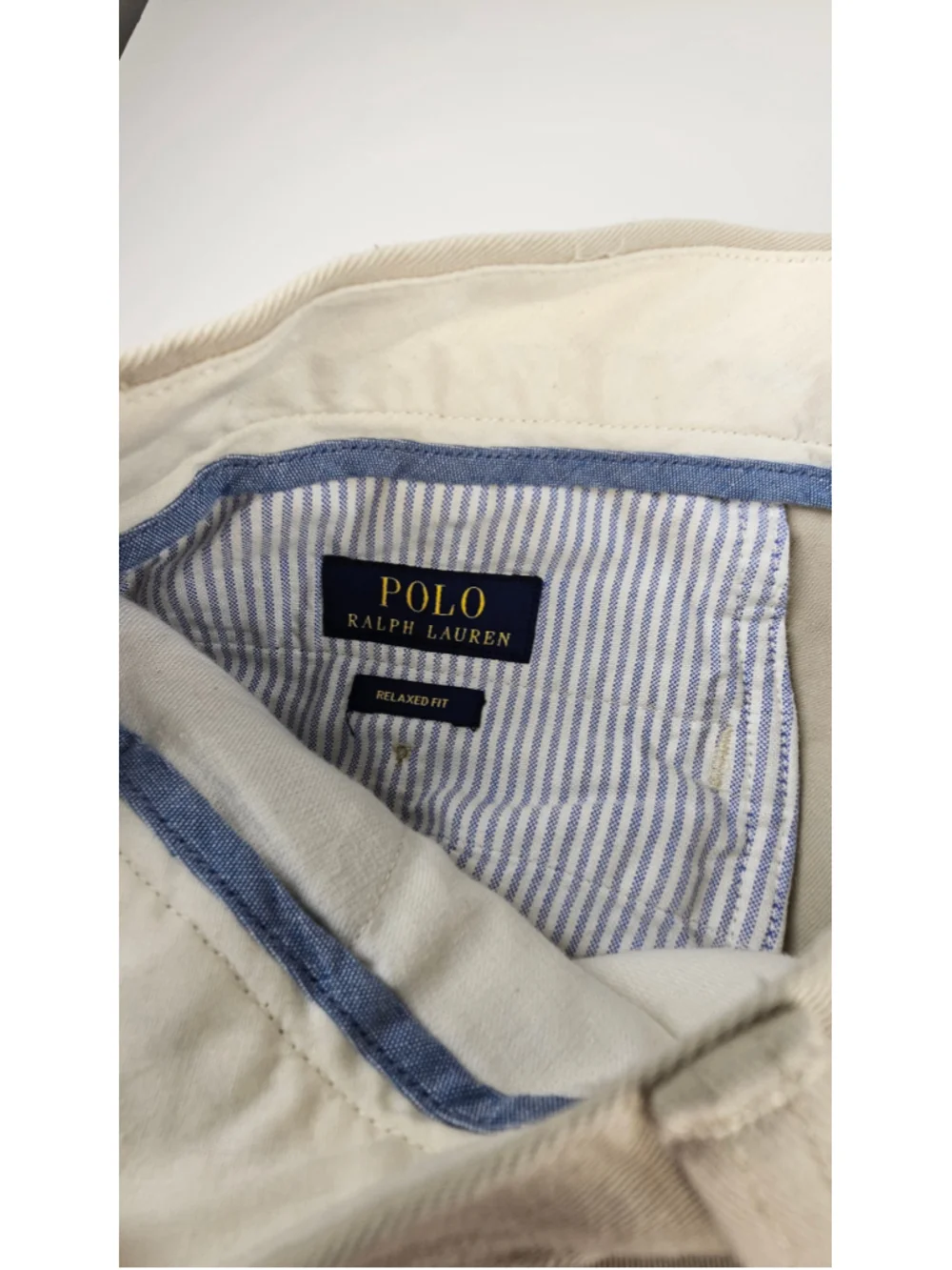 Polo Ralph Lauren Men’s Chino Pants 33x32 Relaxed Fit Beige Khaki Cotton